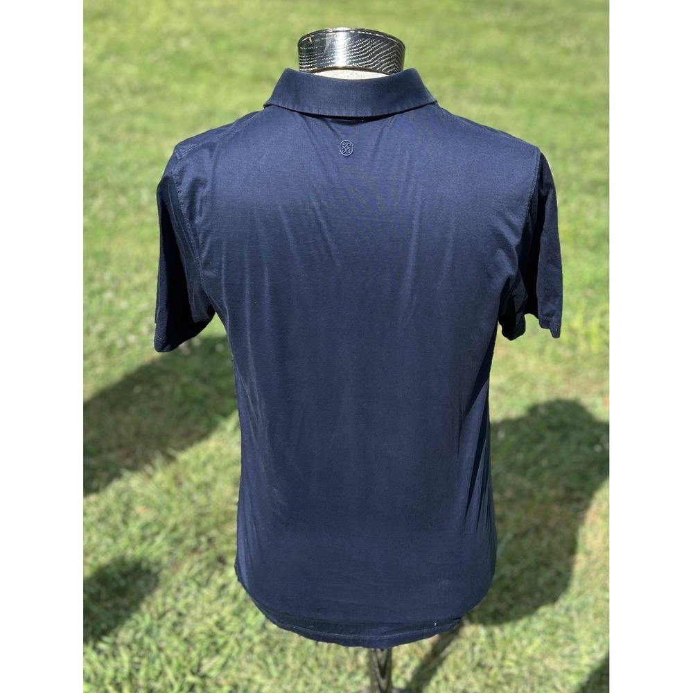 G/Fore Polo Shirt Mens Large Navy Blue Performance Golf Athletic Made Korea Logo - Picture 7 of 14